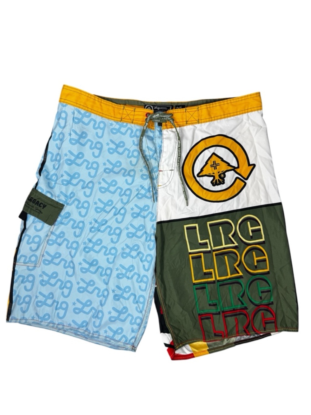 LRG Swim Board Shorts Men’s Streetwear Surf Skater Swim Trunks - Sz 38